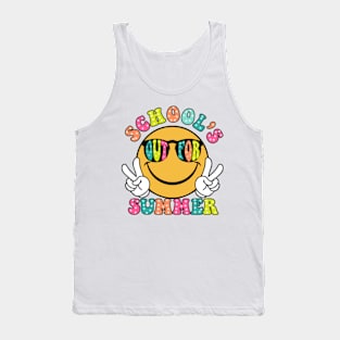 Dear Parents Tag You're It, Out Of School, Funny Teacher, Happy Last Day of School, Summer Vacation (2 Sided) Tank Top